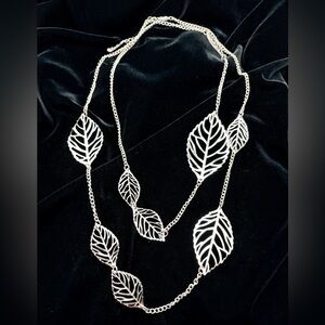 Silver Leaf Necklace